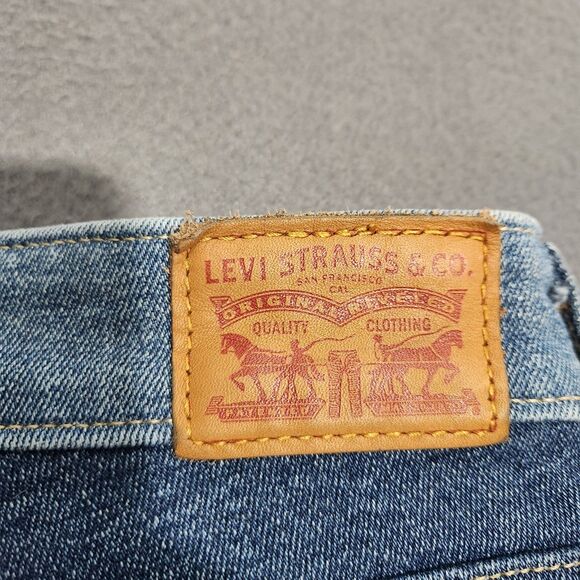 Levi's 721 Women 27 Mid Rise Skinny Japanese Denim Two Tone Raw Hem Jeans - Picture 6 of 13